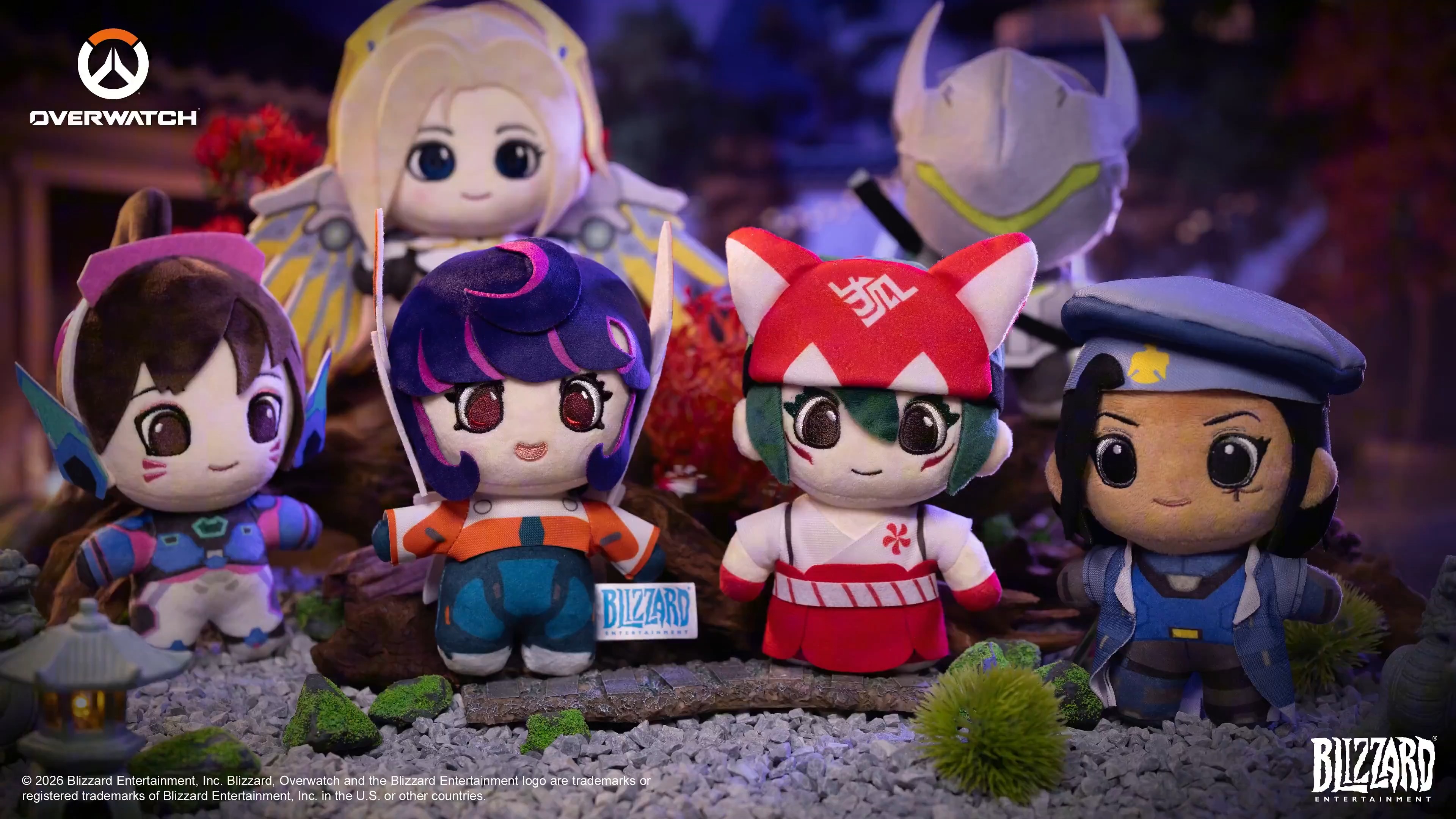 オーバーウォッチ　中国公式　ぬいぐるみ　ゲンジ New #Overwatch Plushie Keychains ✨ Featuring Kiriko, Mercy, DVa