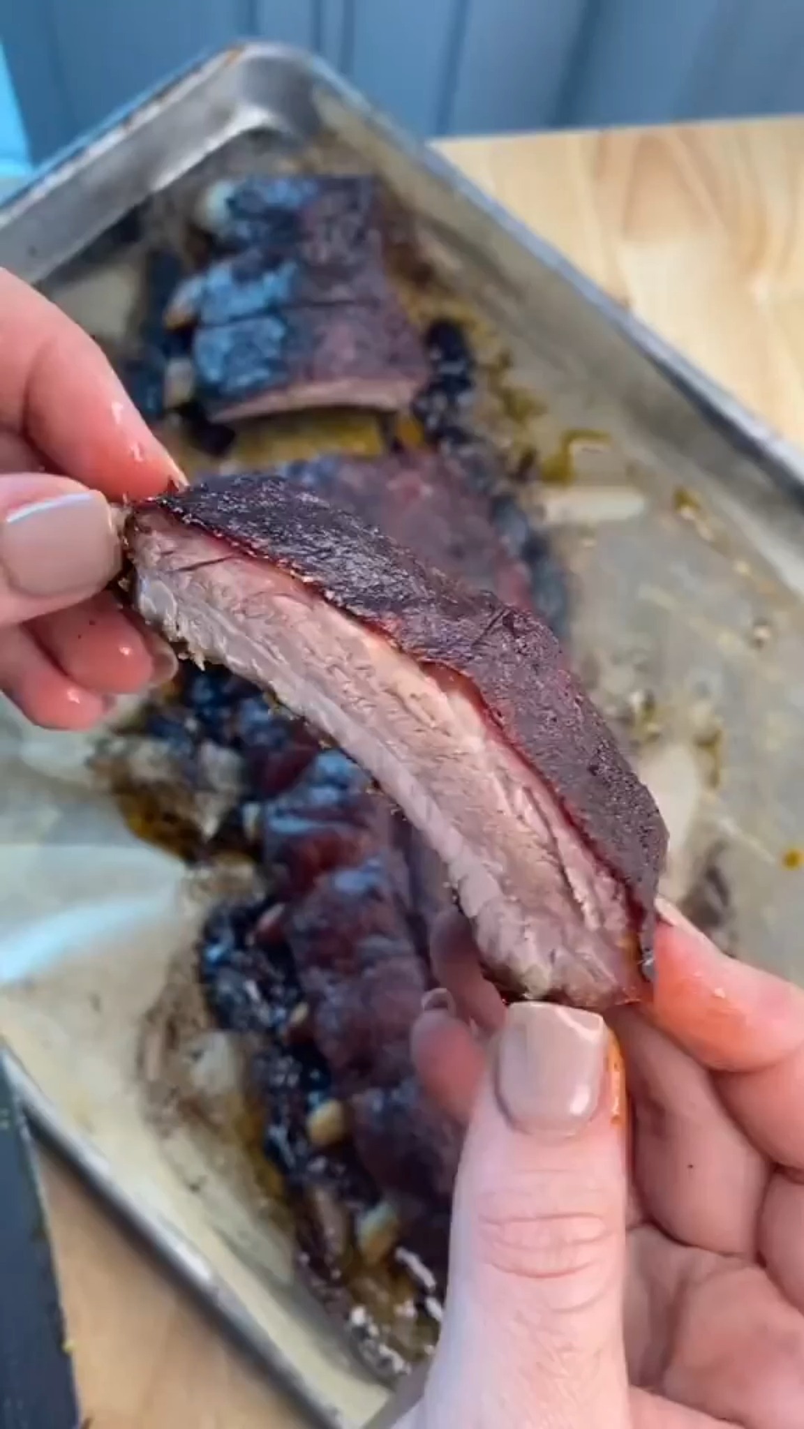 The BEST ribs in the oven using @butcher_box baby back ribs 🤤 All you ...