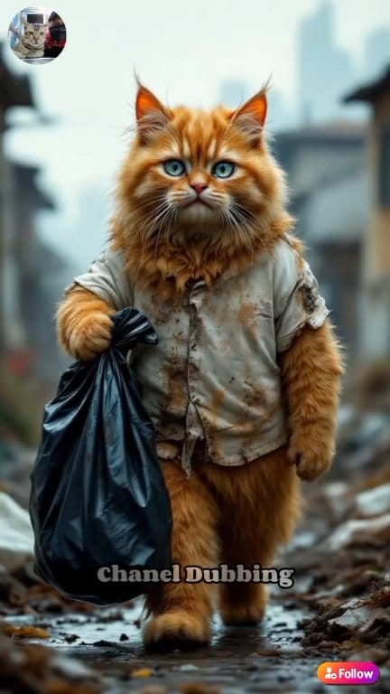 Chubby cat accidentally saves a rich and powerful cat! 😿 #cutecat #ai # ...