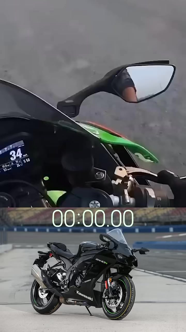 KAWASAKI NINJA ZX10R TOP SPEED 299+ KM/H 🥶 #kawasaki