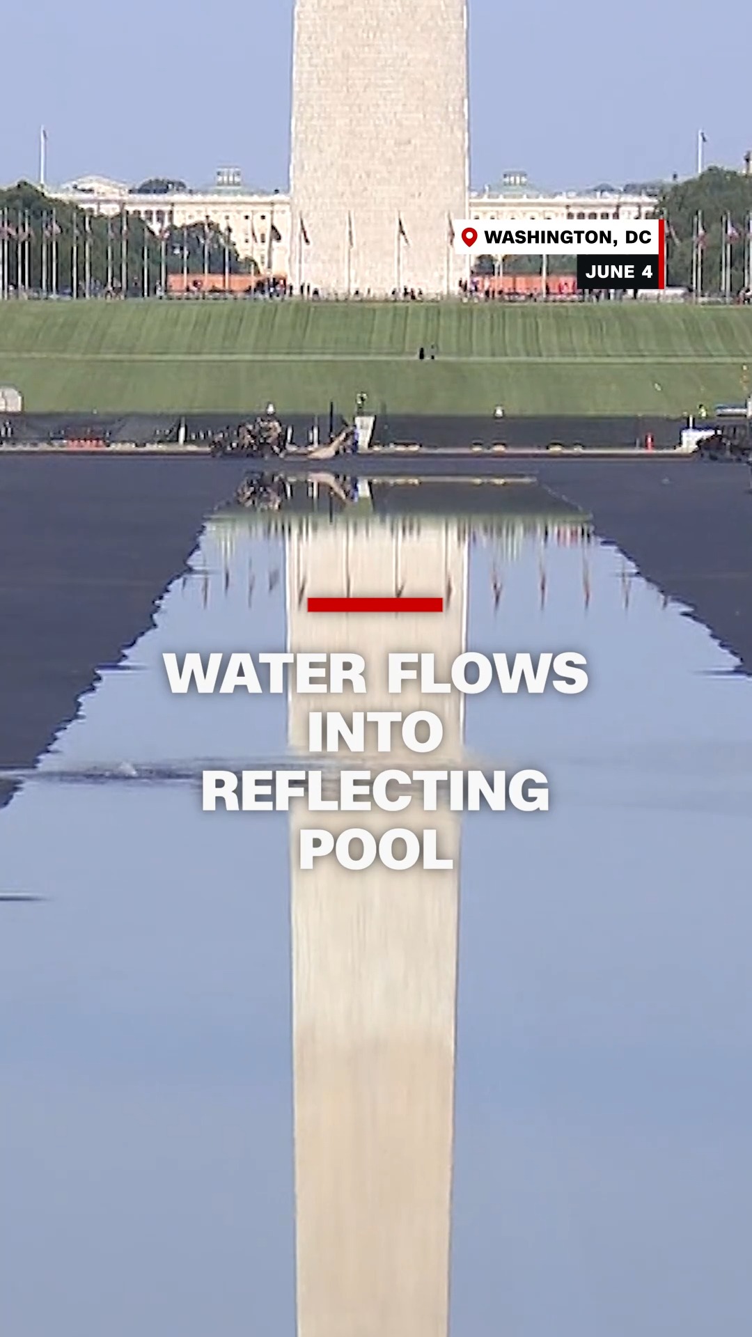 Water returns to Washington, DC's iconic Reflecting Pool | KATV