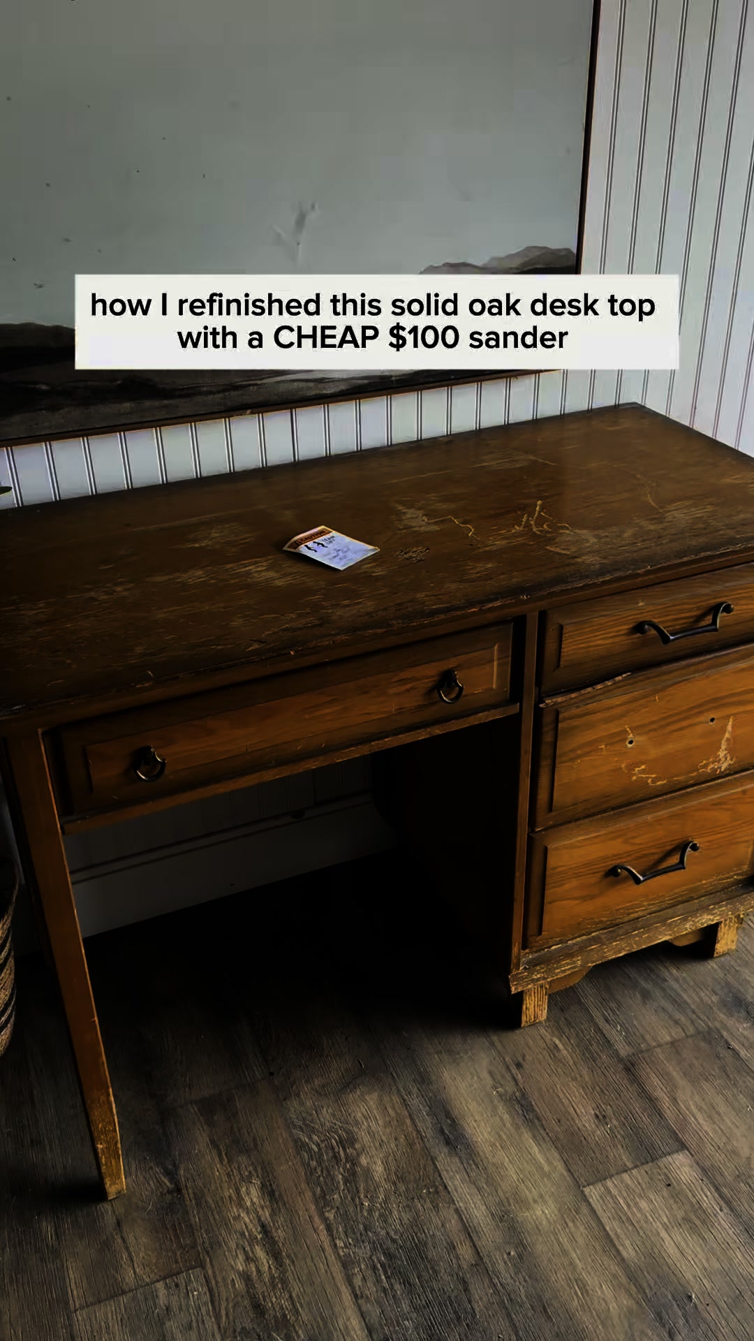 Fancy tools? Overrated. 🏼 A budget sander and some elbow grease go a ...