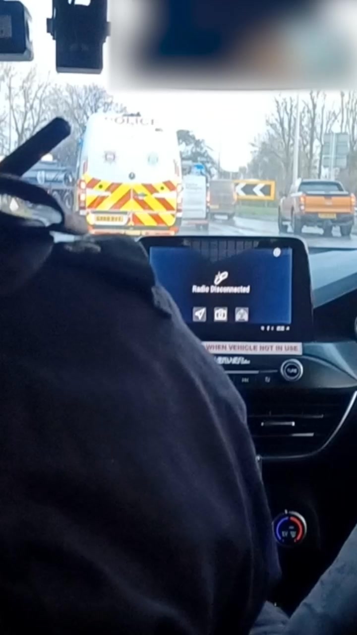 This video footage, released by Sussex Police, shows officers carrying ...