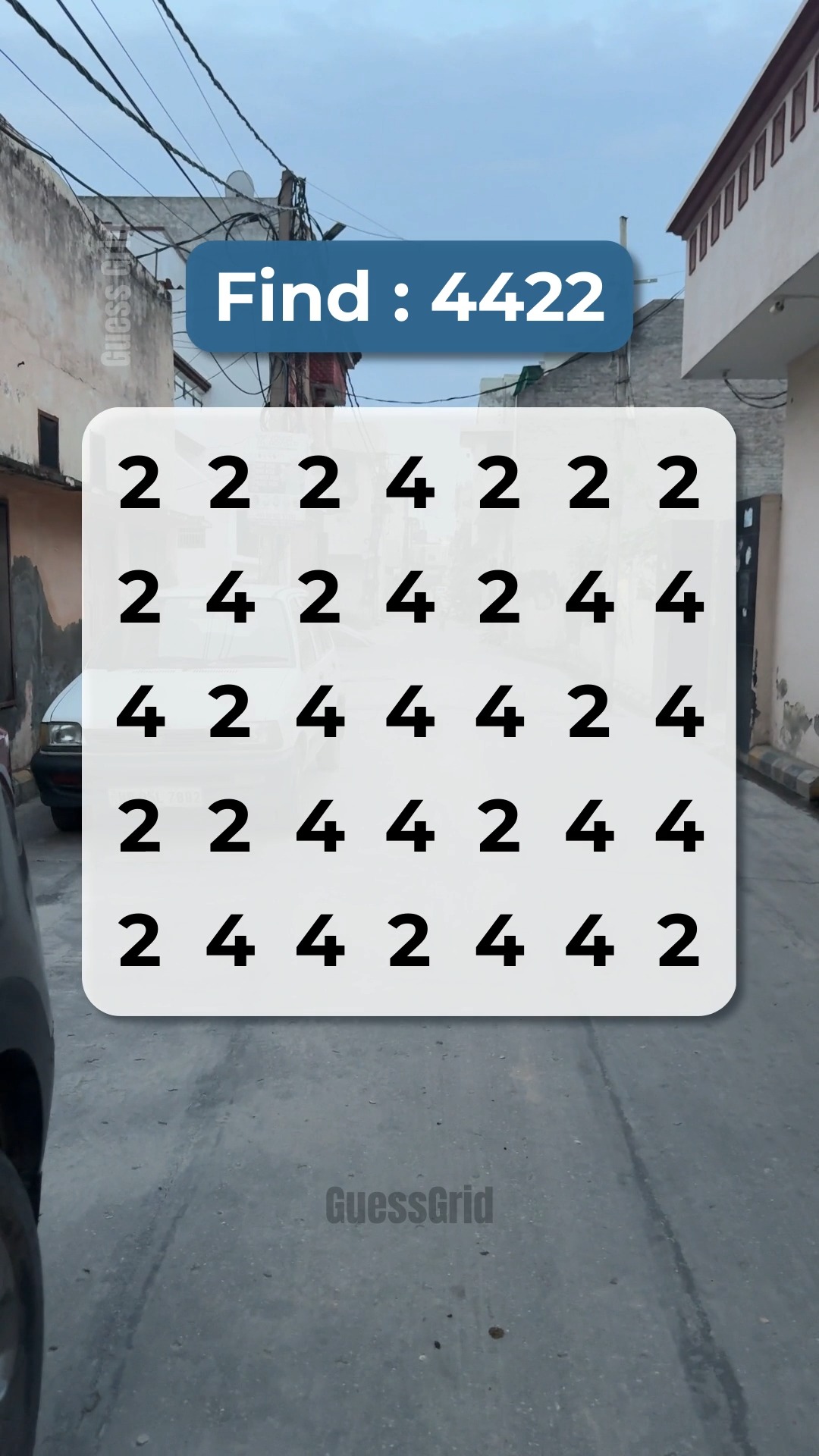 Can you find : 4422 🤔 #BrainTeaser #Search #PuzzleGame | Guess Grid ...