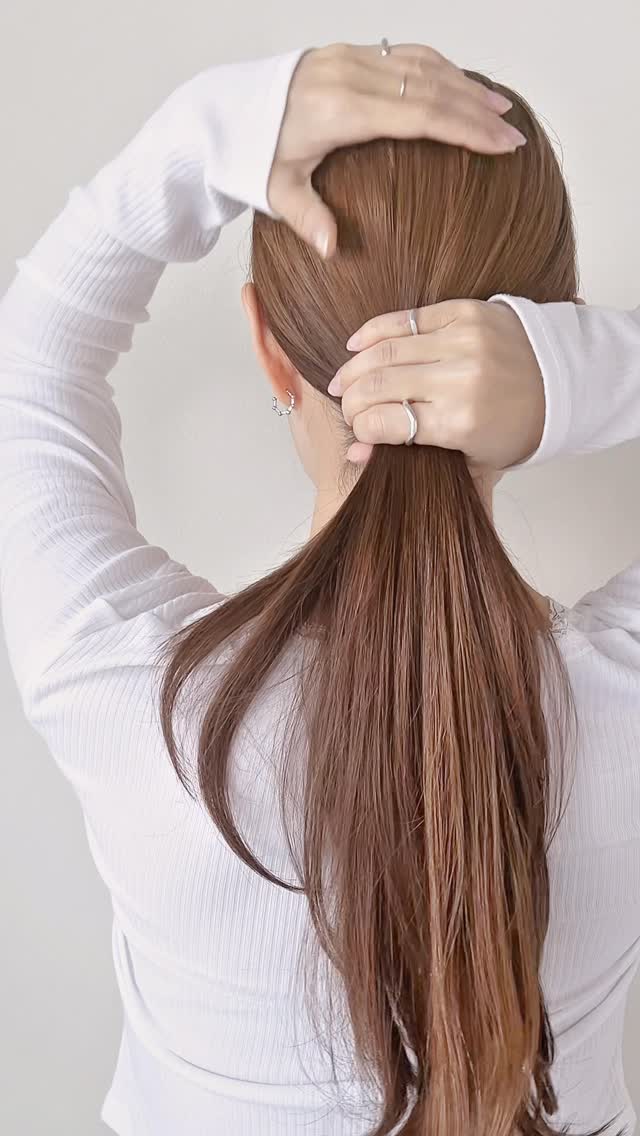 THBT ハート ジェムポニー ラージ ウィズ エンブレム THE HAIR BAR