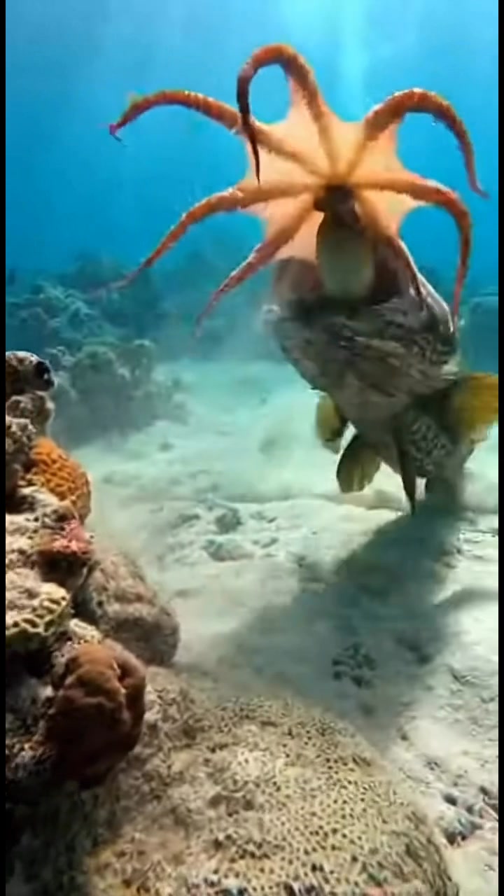 😱🇺🇸 In US waters, the reef flips in seconds — the octopus locks every ...