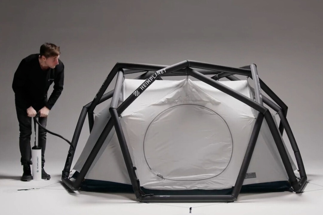 HEIMPLANET キャンプテント ポンプセット 再掲載】ポンプだけで簡単テント設営？エアフレームテント「THE CAVE