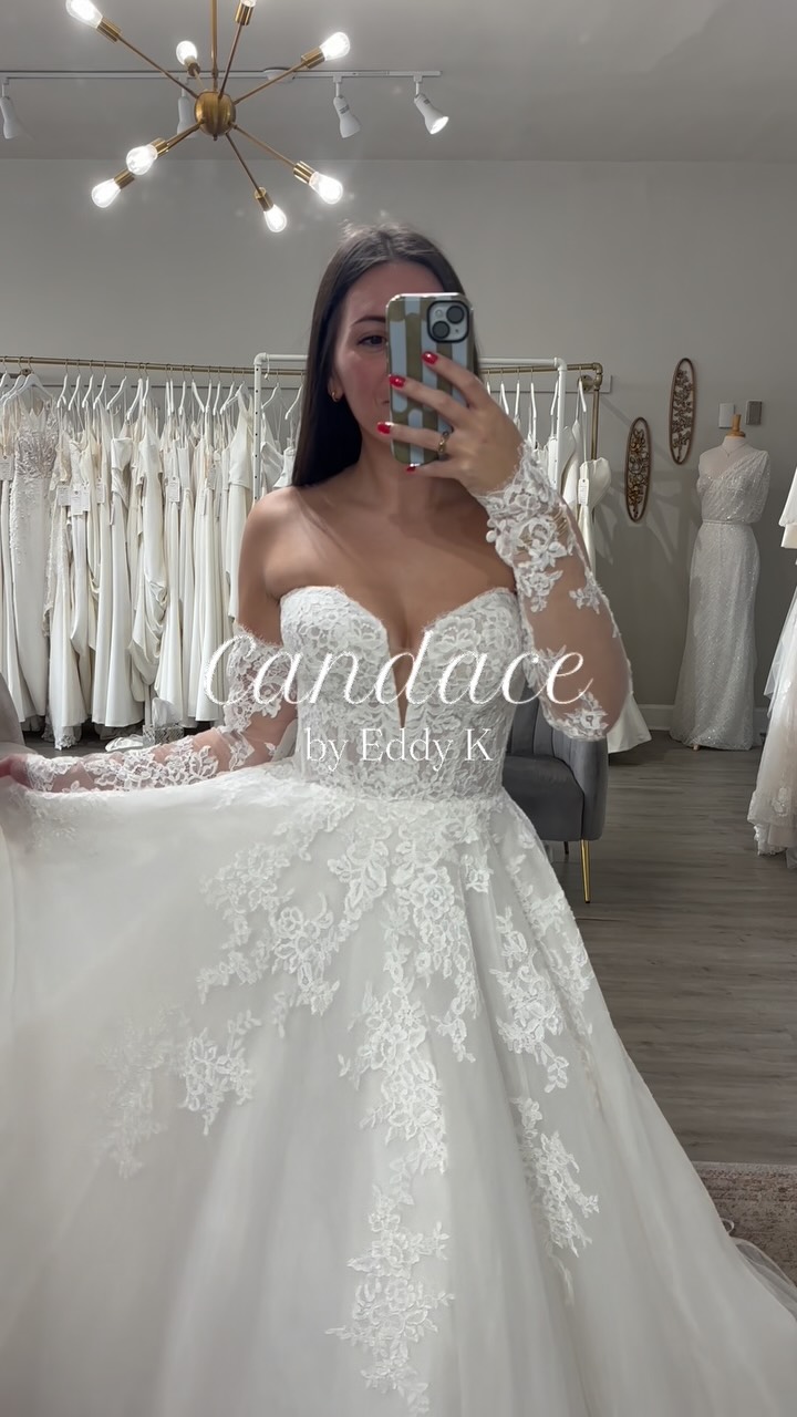And what if I told you that she’s on sale this weekend for our Eddy K trunk show?? 🤭 | Imperial Bridal & Formal Wear