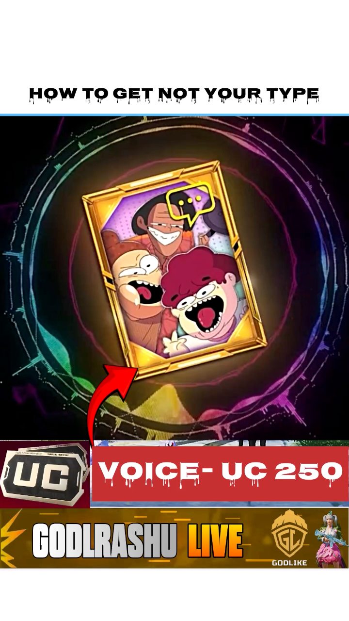 HOW TO GET NOT YOUR TYPE VOICE PACK IN 250UC😱 #gaming #live #bgmi # ...