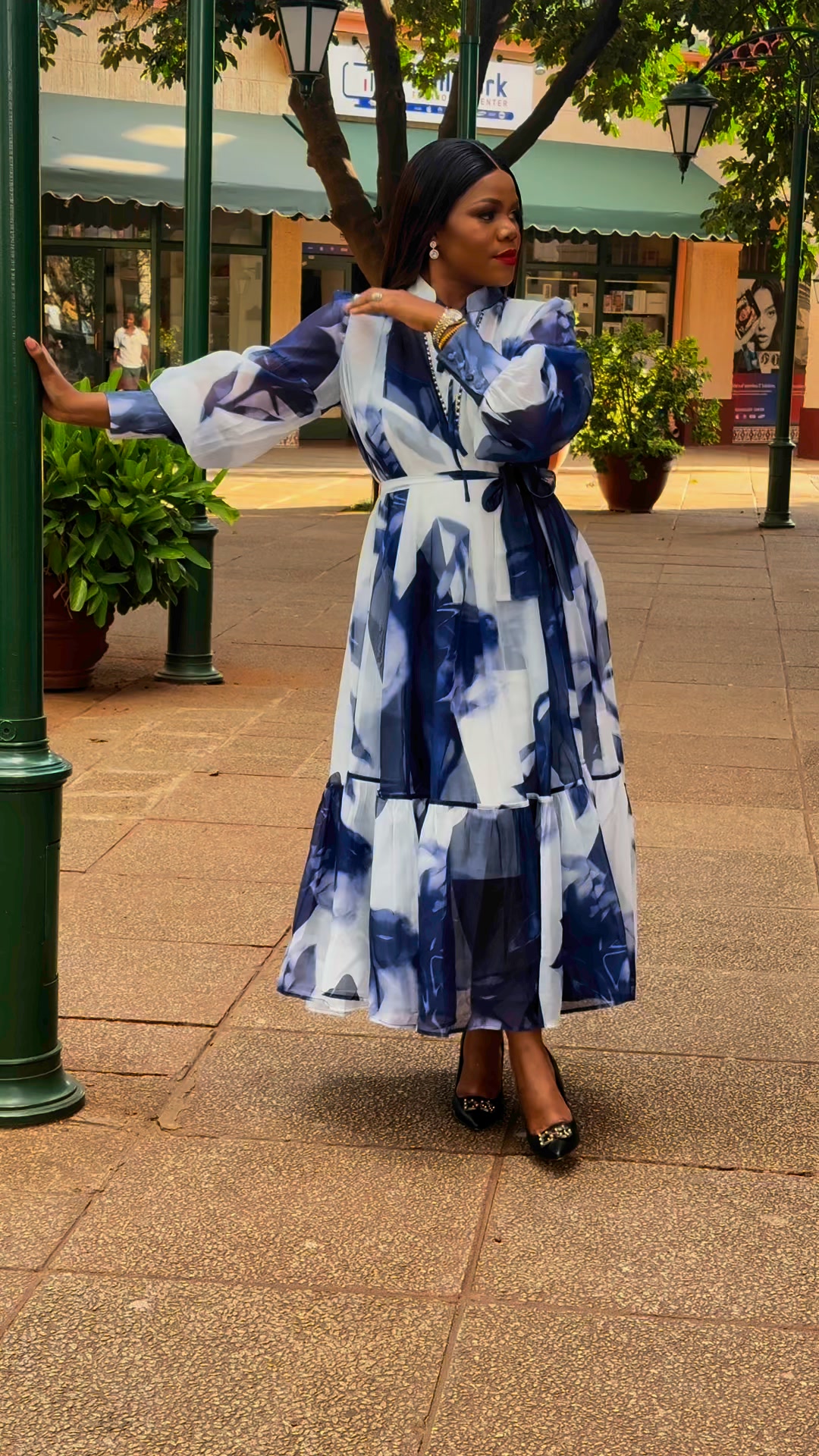 sunday best dress code in Linear Poppy Woodblock 1X 2% Spandex Fully smocked bodice Short flowy sleeves Midi length Maternity and nursing friendly Exclusive Ivy City print Sunday's best. Which outfit are