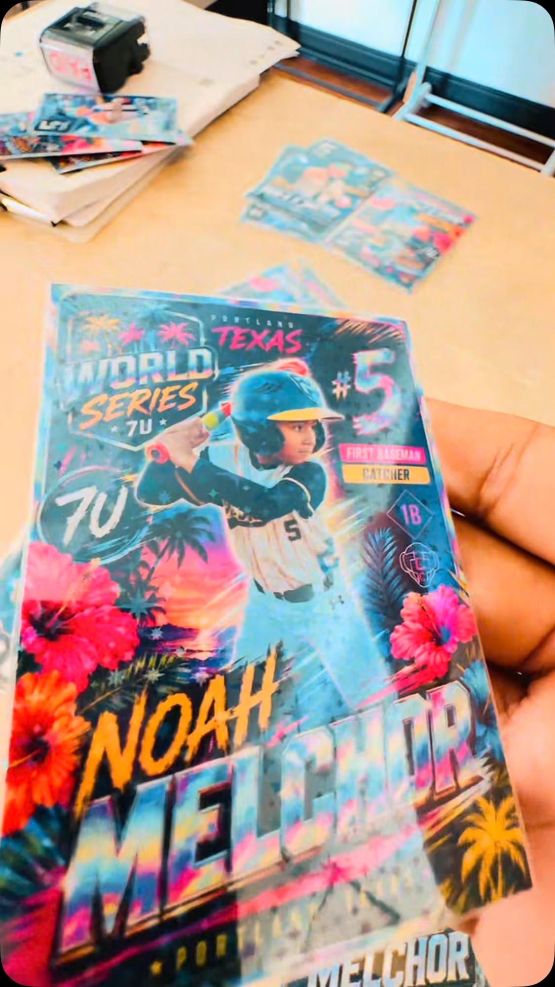 holographic baseball cards Personalized/Custom Trading Card, Nostalgia, Base  MBZ Designs Card Set Featuring each teams top hitter and pitcher in 1991 Holographic Baseball Cards  now
