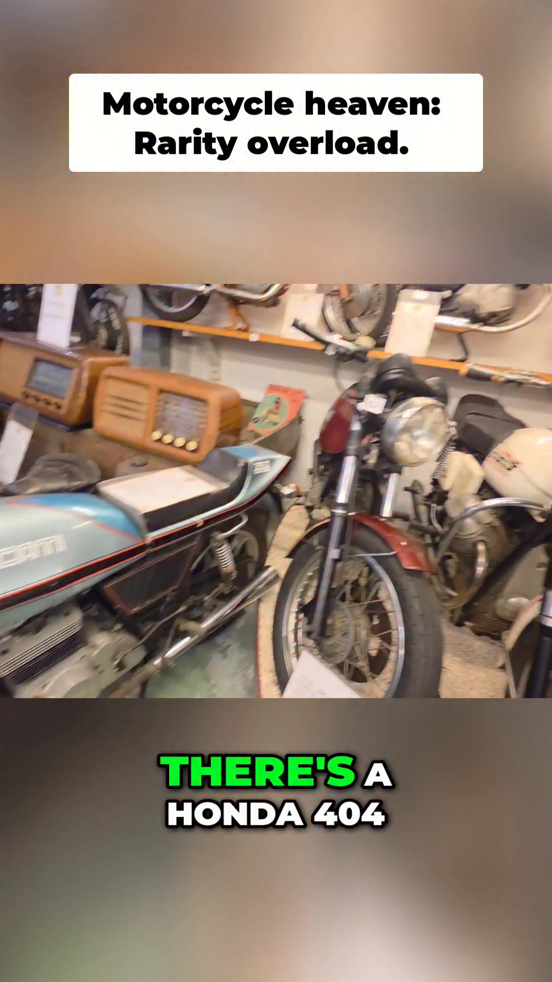 Man, look at all these bikes! So many rare finds – Motos, Ducatis