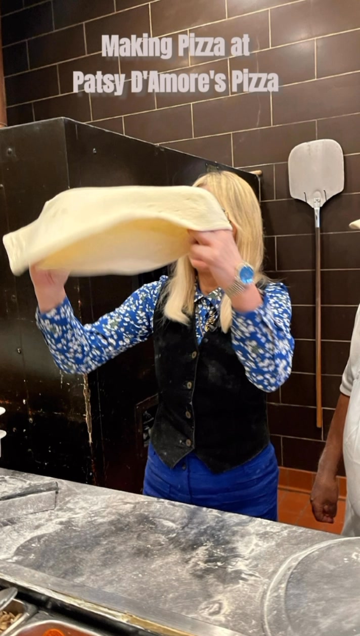 Making my first pizza pie on Spectrum New at Patsy D'Amore's Pizza ...