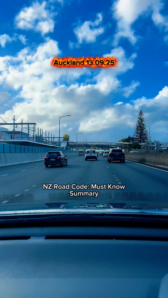 New Zealand Road Code Summary #drivingtips #nzdrivers #driver # ...