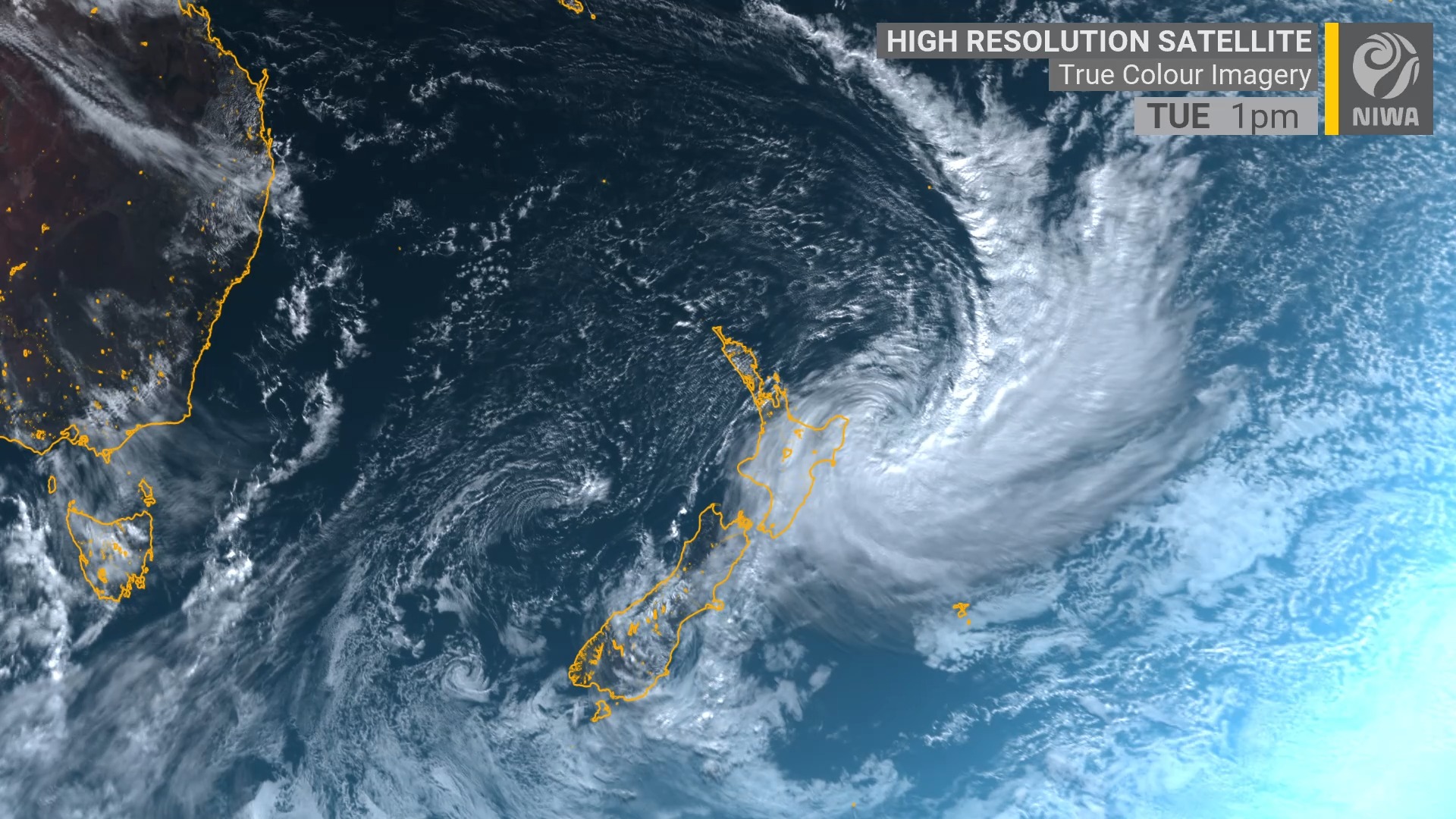 ️ Check out this satellite loop! It reveals a deep low and cloud band ...