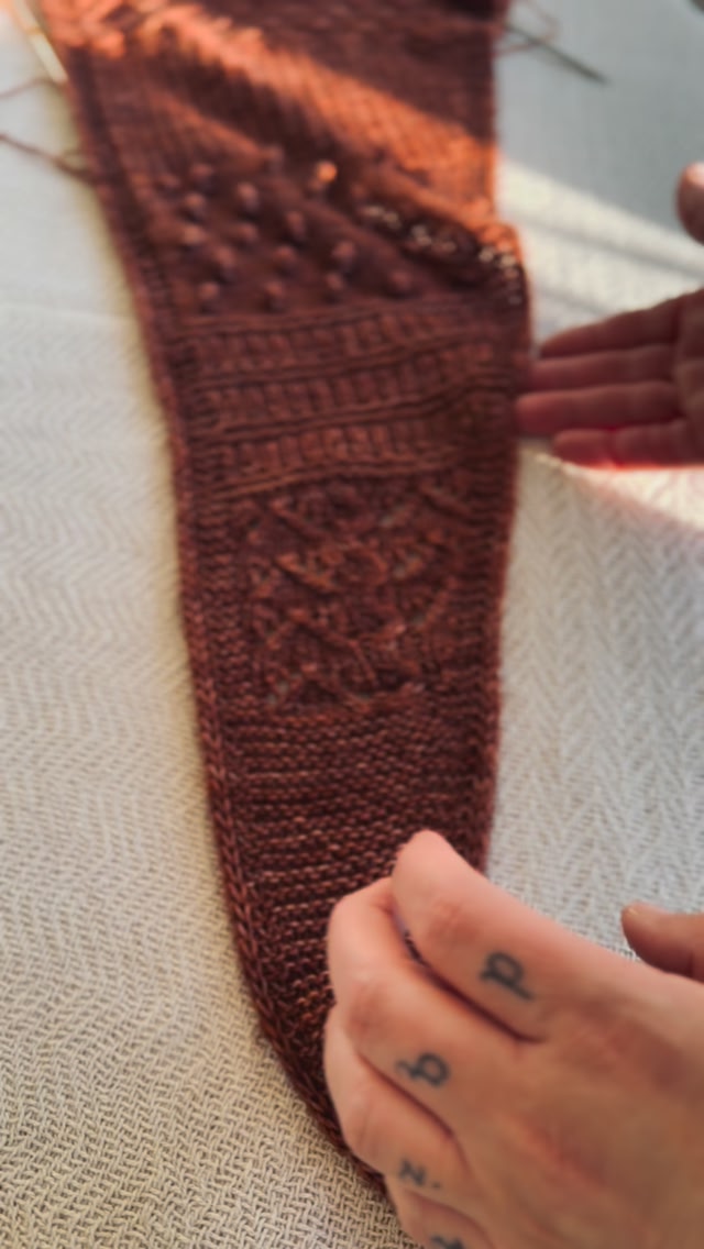 Plot twist 🧶 Heart Warmer is growing… and turning into a long scarf ...