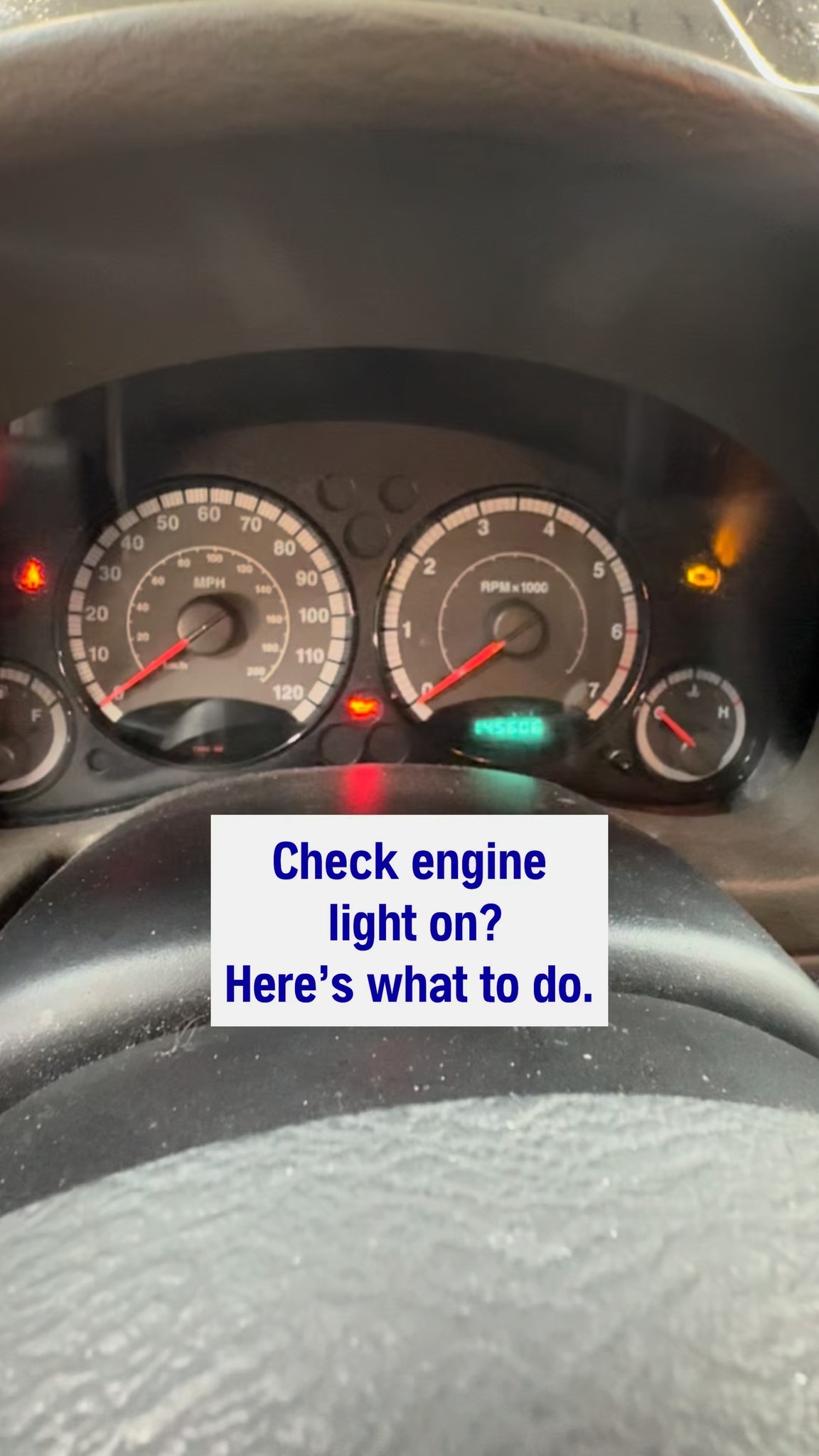 🔧🚨 Check Engine Light On? Here’s What to Do. 🚨🔧 A flashing check engine ...