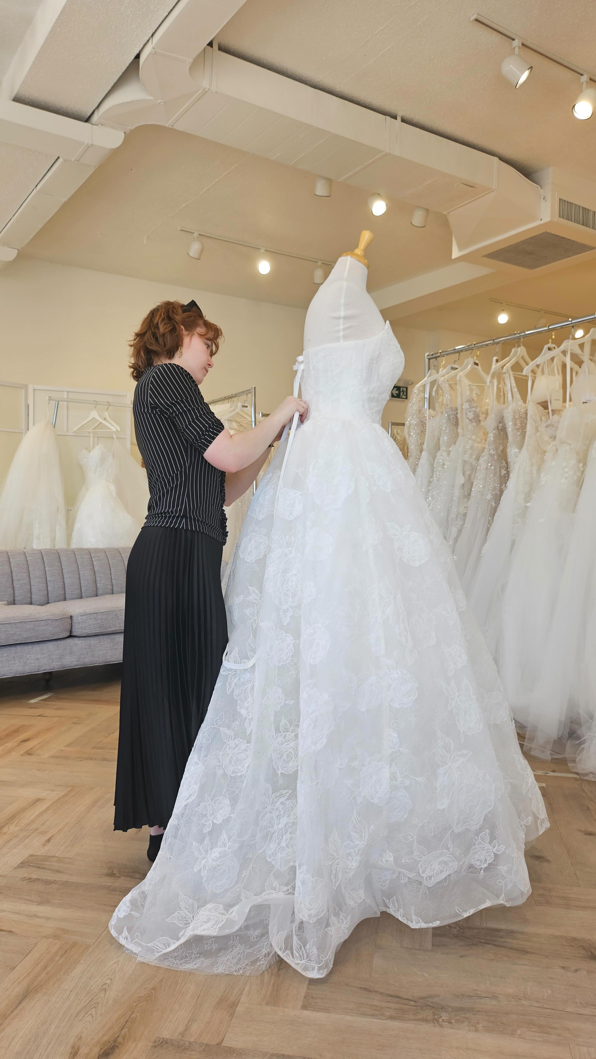 bridesmaid dresses ottawa It wasn't the dress she tried on… and it was perfect! 🥂 While customization depend on designer, collection, and dress, they can make a world of difference for your final gown! 🤍 LILAC