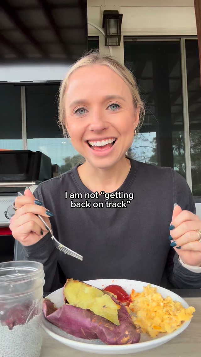 I’m not “getting back on track,” but I am looking forward to getting ...