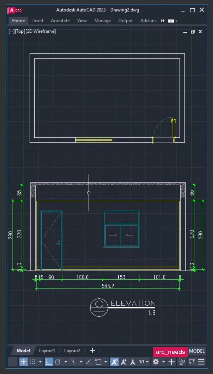 #yqarch #cad #autocad #lispcad #xaydung #diennuoc #noithat #kientruc # ...