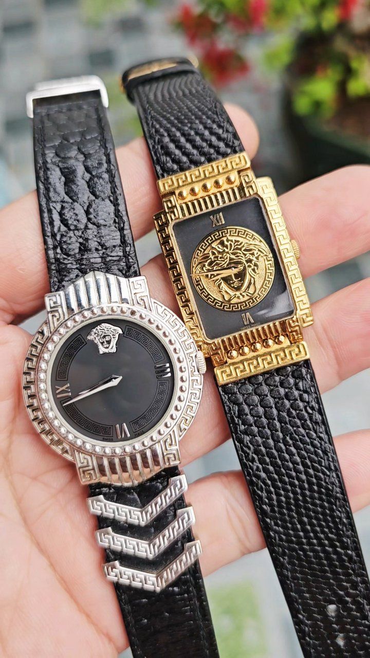 GIANNI VERSACE SIGNATURE 00617 GOLD PLATED G10 LL 7008012 SWISS