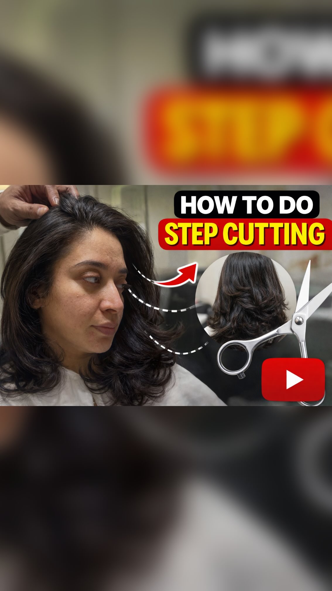 How to do step cutting #stepcutting💇💇 #hair #hairstyle #haircut # ...