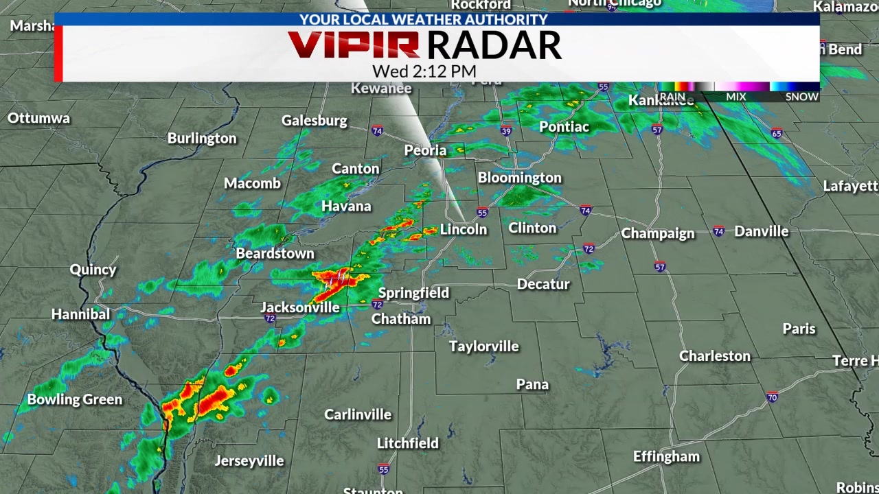Storms are going up quick along and west of I-55. Storms are likely to ...