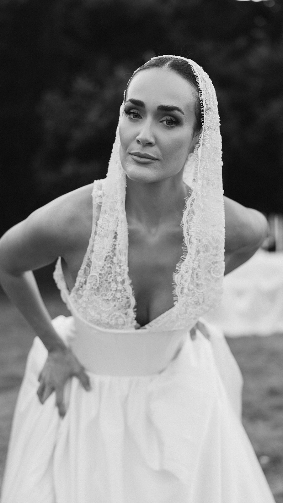 formal dress rental tampa BECK. Cool girl bride with the attached hood 🦢, Size 4, Lace up back , $395 shipped (includes return shipping), Cover photo: Dakota Williams , Glam AMBER J homecoming dresses 2025