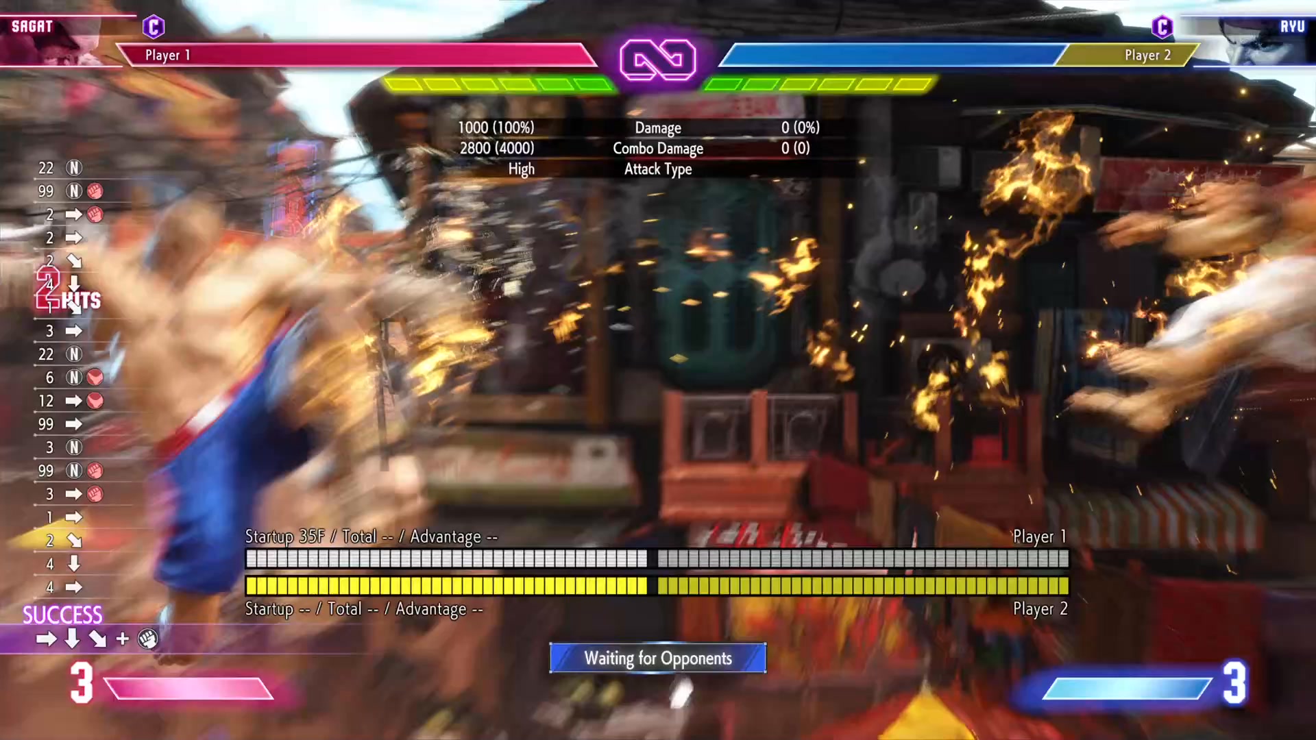 Sagat high step kick tech in Street Fighter 6