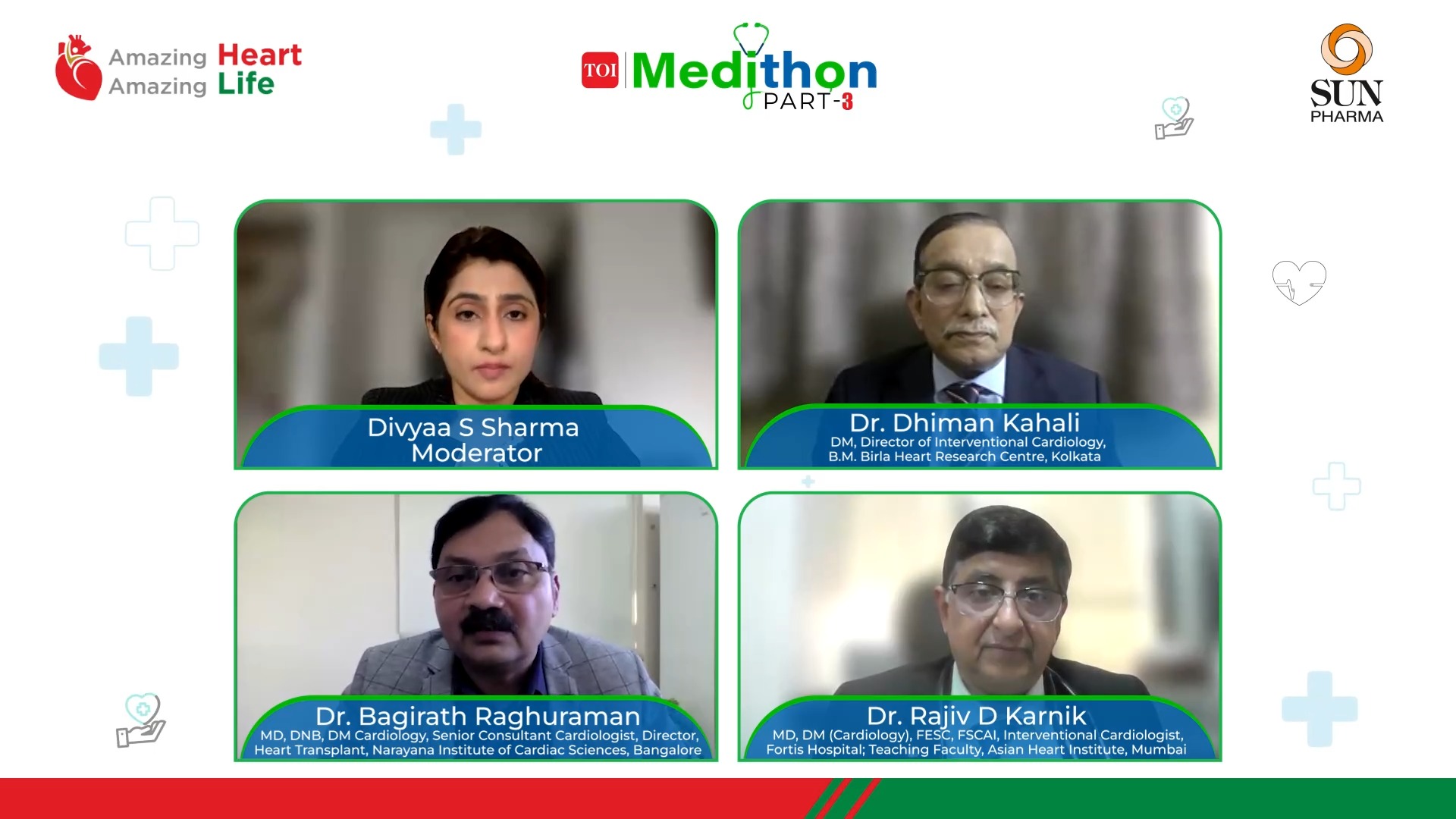 Leading cardiologists Dr. Dhiman Kahali, Dr. Bagirath Raghuraman, and ...