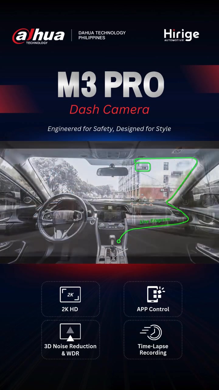 Dahua M3 Pro Dashcam 👇🏻 With 2K resolution for crystal-clear footage ...