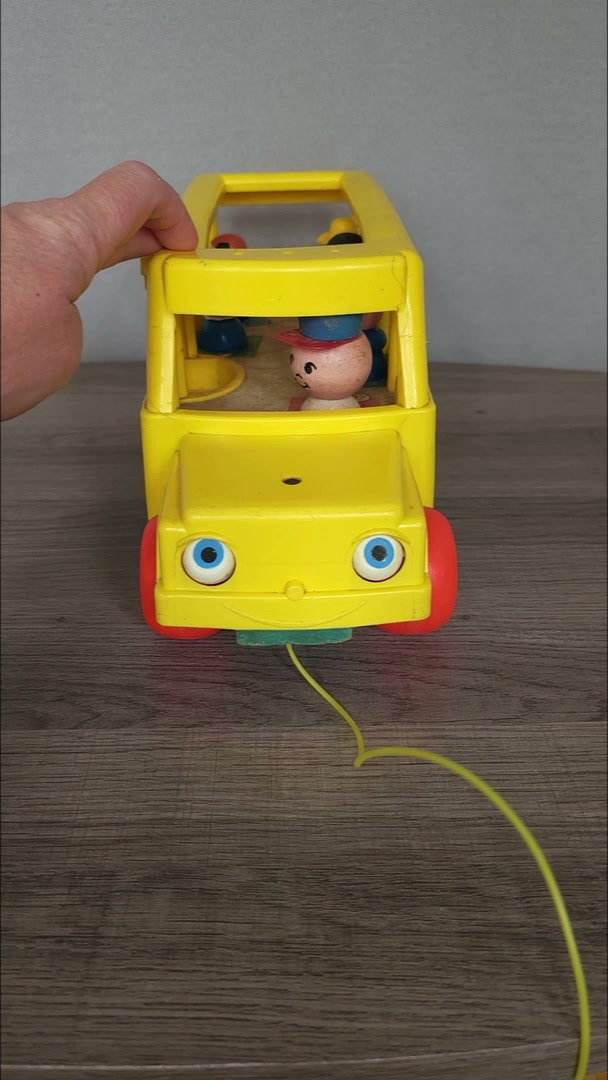 A classic toy!! 1965 Fisher Price Play Family School Bus