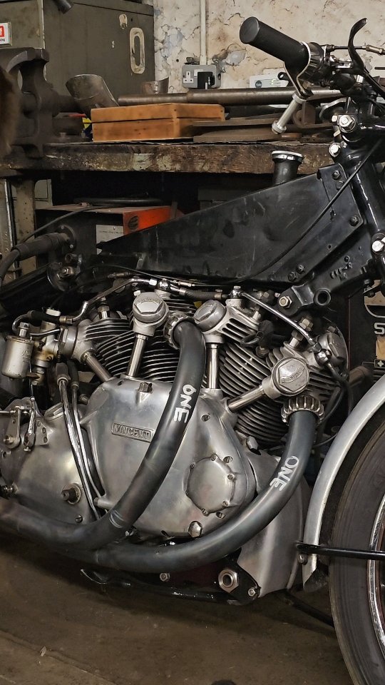 Hand Made, Vincent Black Lightning Exhaust Pipes, Sand Bent by Raysons ...
