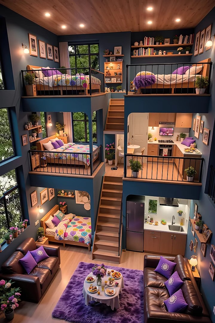 Bình yên không ở đâu xa, chỉ cần về nhà.💜 #decor #nghiendecor #nhadep # ...