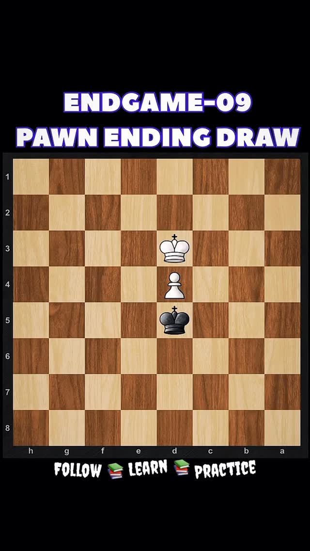 Pawn Endgame Draw Explained Simply #chess #chessgame #checkmate # ...