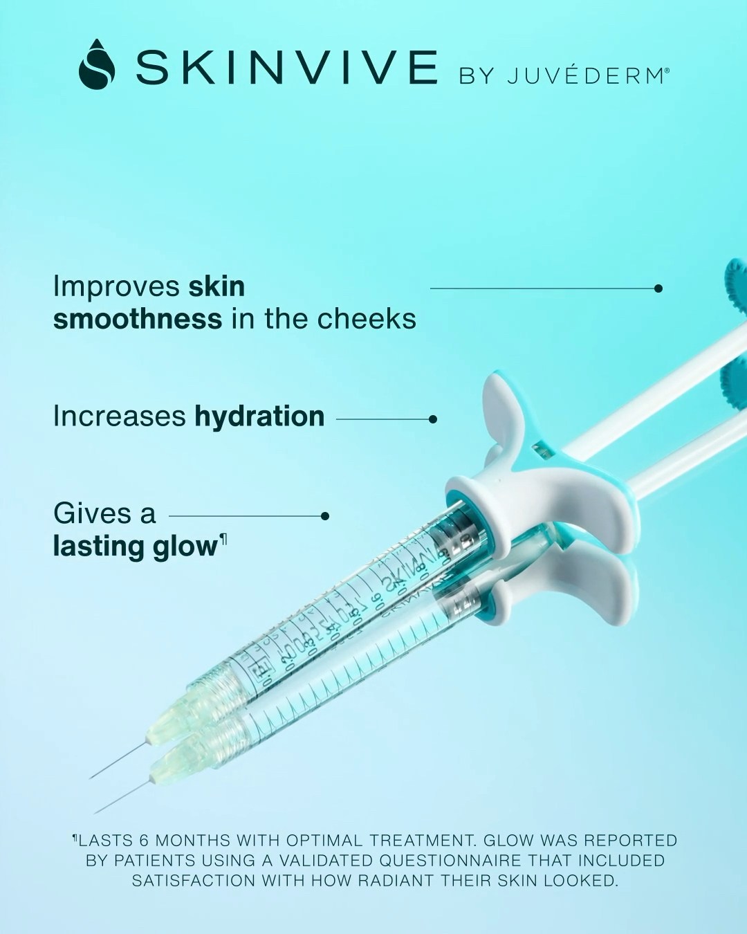 skincaretalk glutathione injection Ready, set, GLOW!*💧Experience radiant, hydrated-looking skin for up to 6 months with SKINVIVE by JUVÉDERM®, the first and only hyaluronic acid microdroplet injectable indicated to improve smoothness Vitamin B12 / B1 ultra-formula Taille:1 kilogramme (2,2 livres)