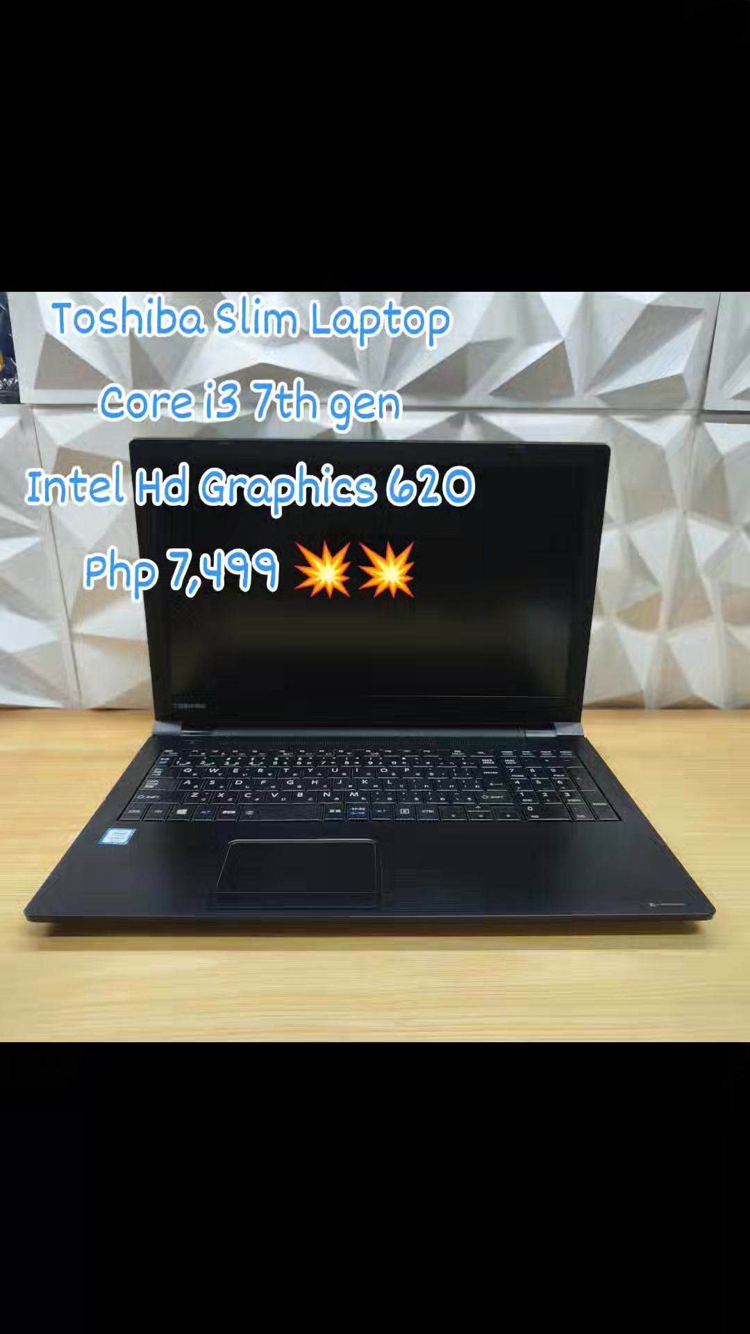 東芝dynabook B65/M Core i3-7130U/8G/128G 💸💸 PRICE : 7,499 💥💥 Toshiba Laptop Model: Dynabook B65/M 15.6