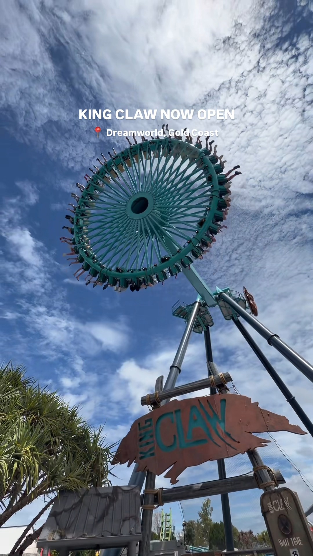 Dreamworld's new ride King Claw is open just in time for the