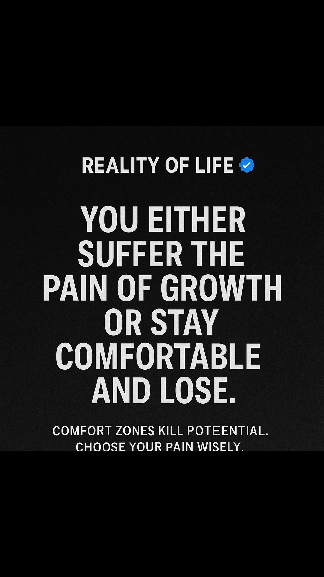 Reality of Life You don’t need the crowd. You need clarity, direction ...
