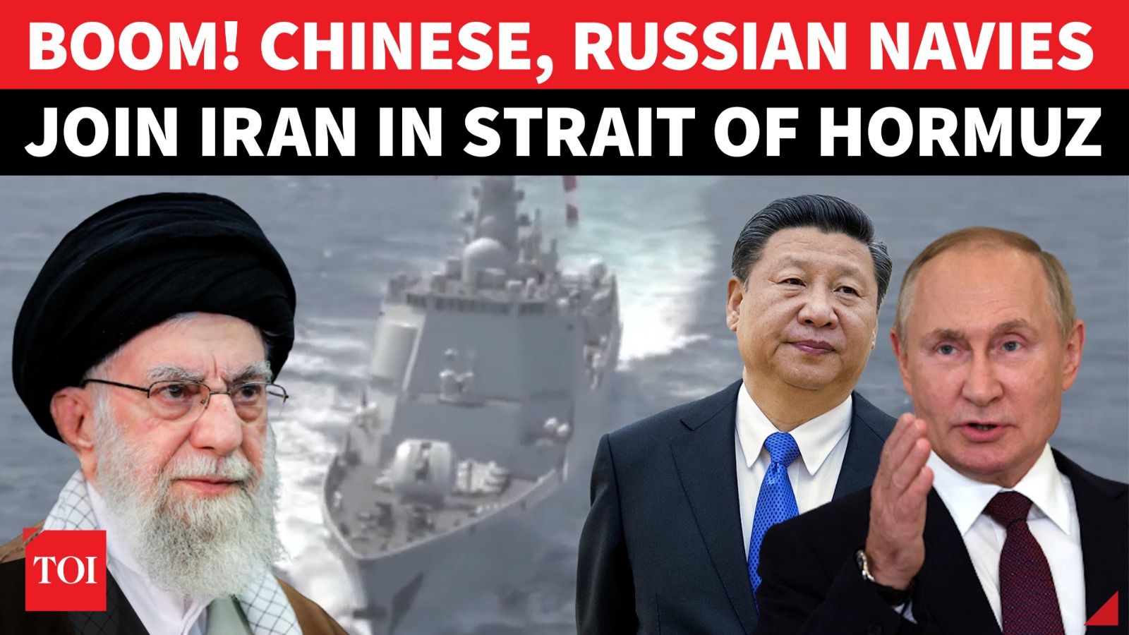 Chinese navy joins Iran and Russian warships in Strait of Hormuz 