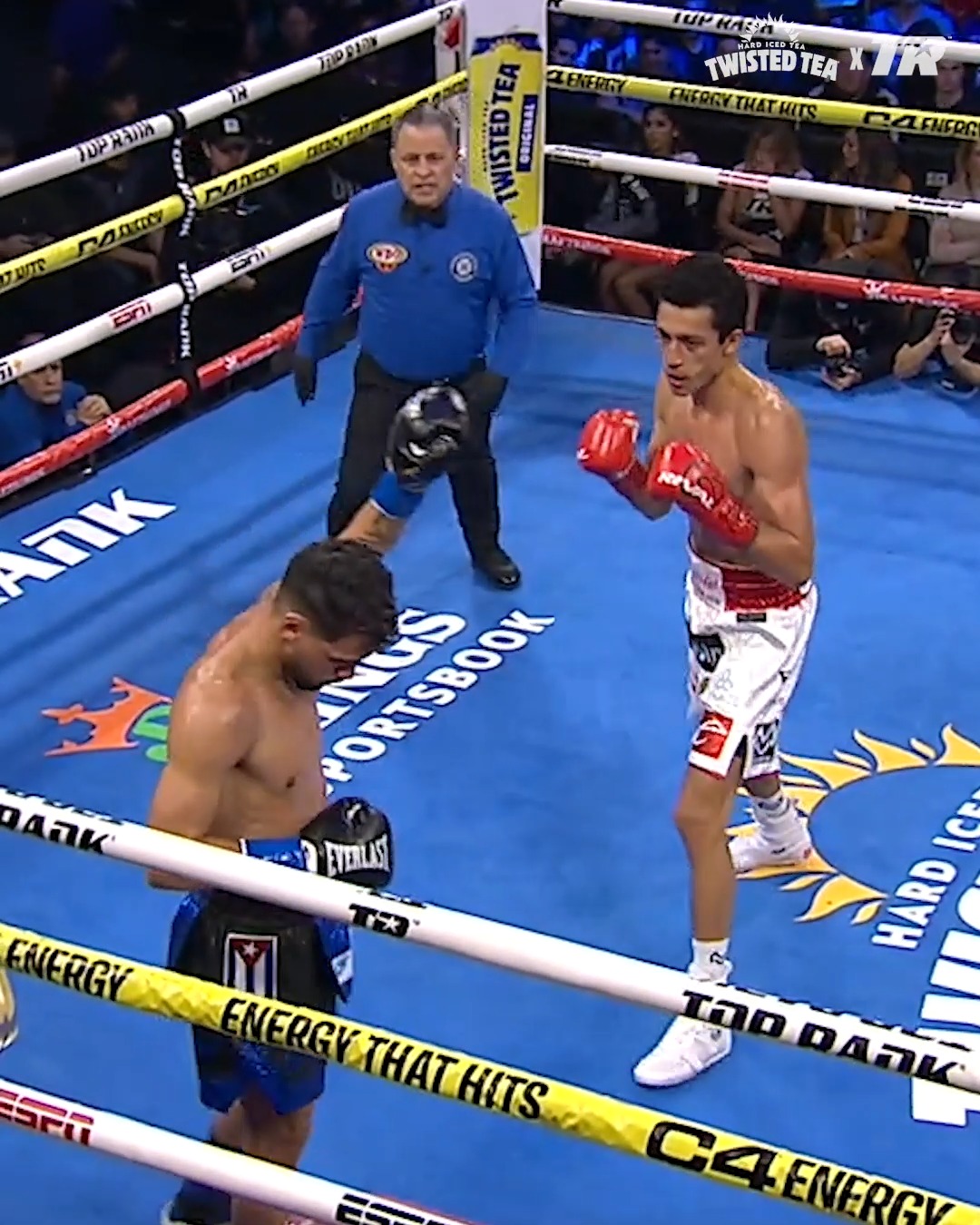 Imagine the shock of the crowd during this 😳 | Top Rank Boxing | Facebook