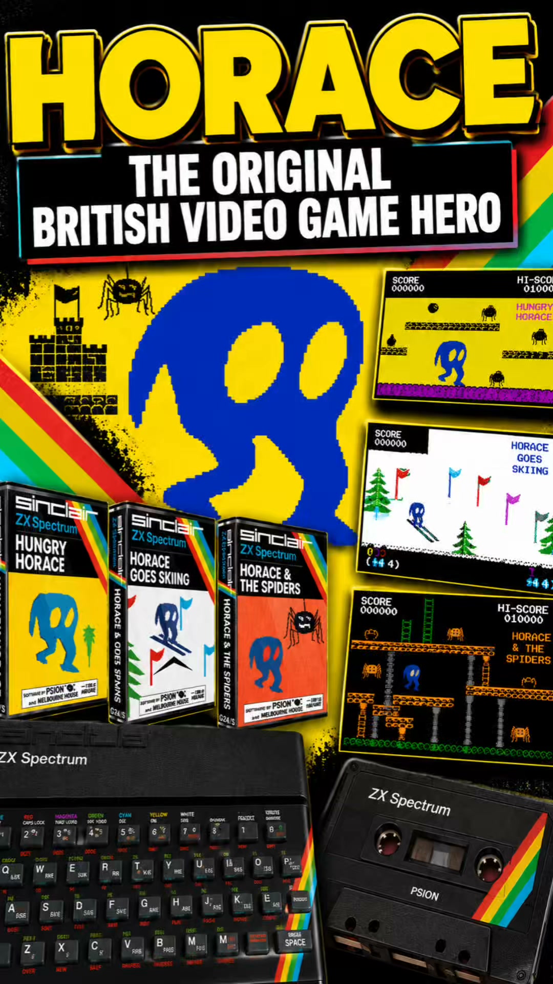 The Story of Horace on the ZX Spectrum #zxspectrum #hungryhorace
