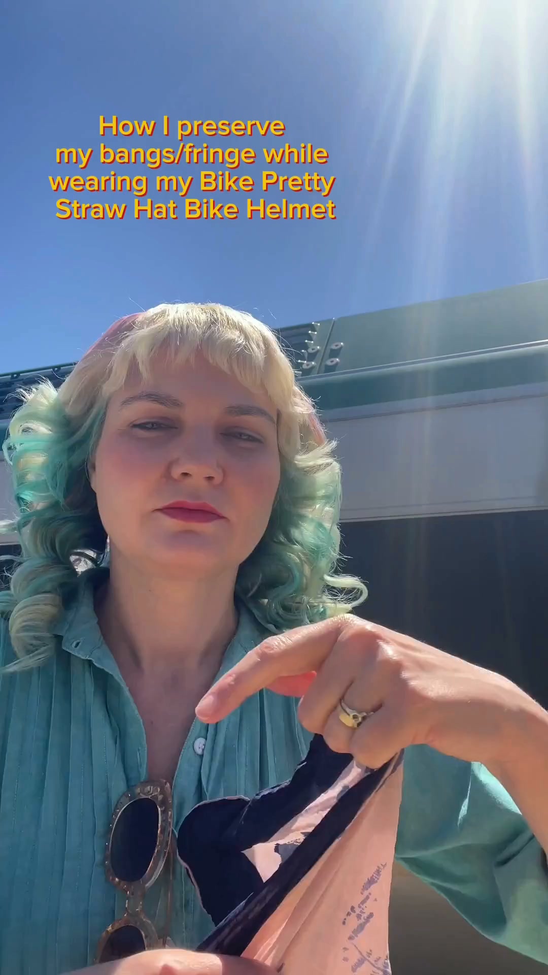 bike helmet looks like womens wicker Straw Hat Shibori Blue its like having a head full of living Bike Helmet Hats  Stylish
