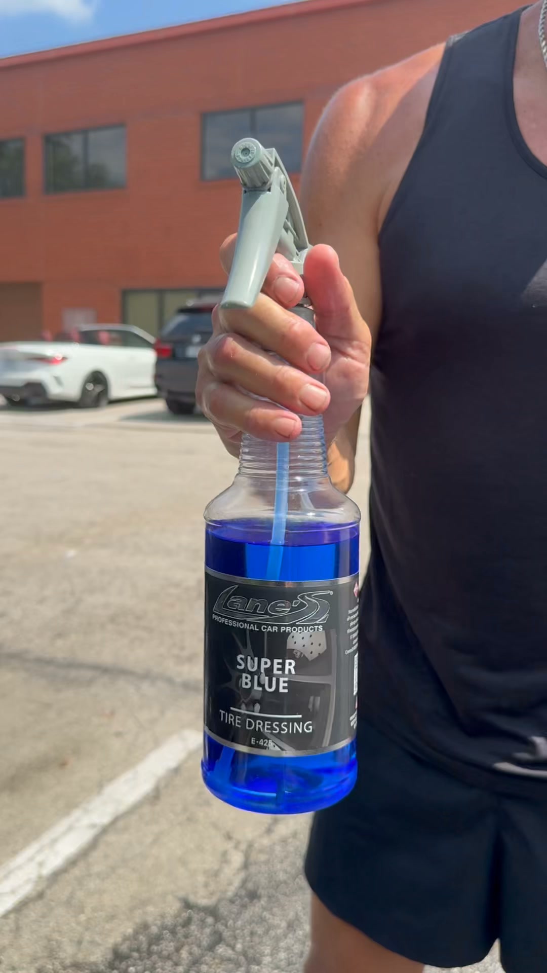 Bring your tires back to life with Lane's super blue tire shine! Want that deep, glossy, like – new finish? Lanes. Super Blue Tire Shine gives your tires a rich, clean shine