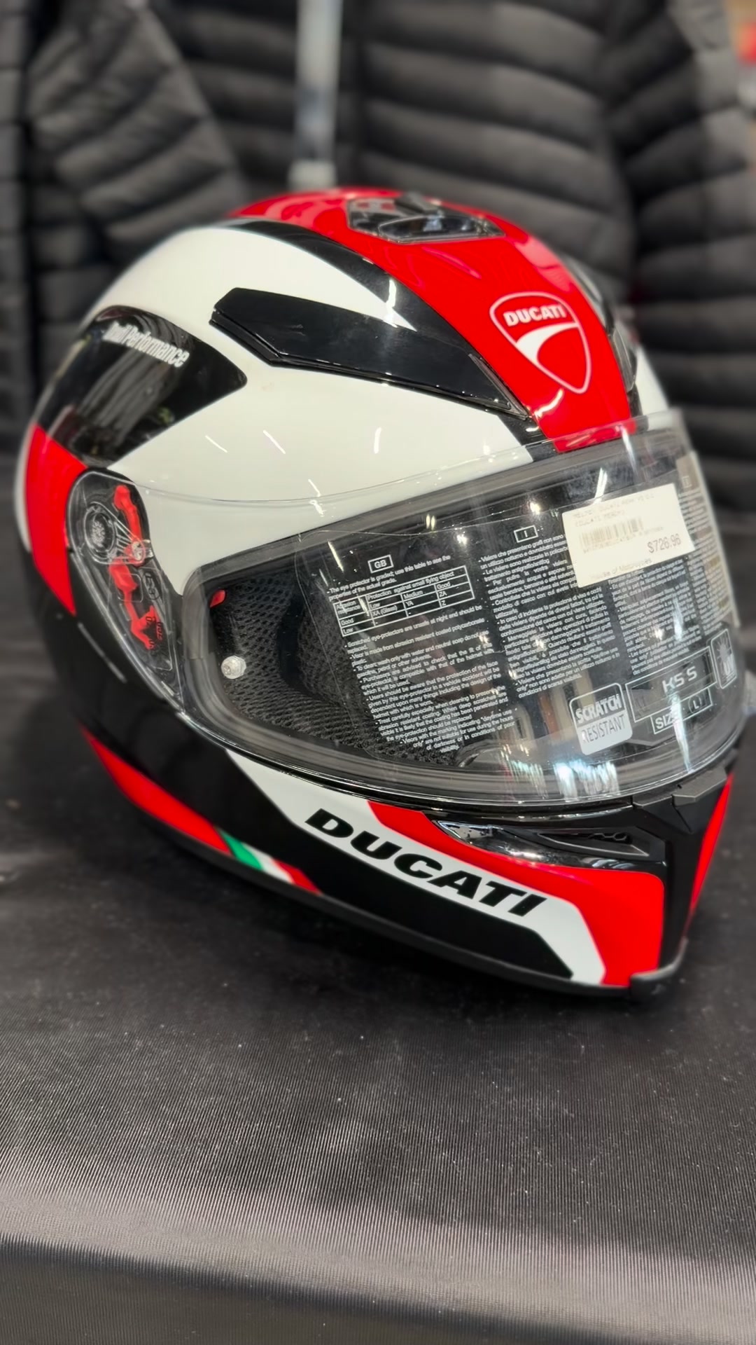 agv ducati helmets Pista GP RR Intrepido Matte Carbon/Black/Red Helmet S face helmet that is suitable for both urban and road sport use Ducati  - Full-face helmet-Ducati