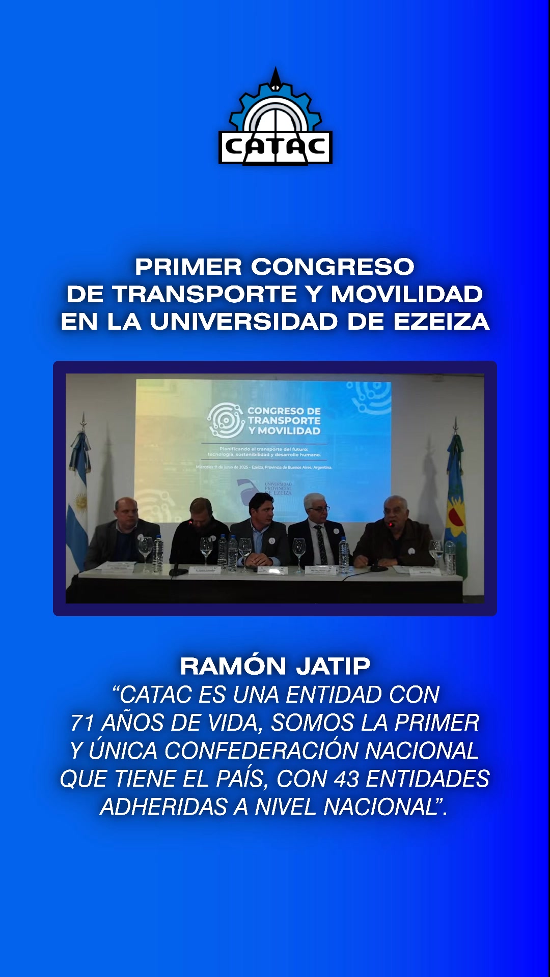 🚛 | CONGRESO DE TRANSPORTE Y MOVILIDAD Disertación del Sr. Presidente ...