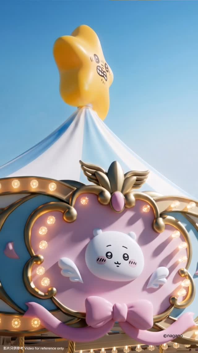 🎠✨ 【全球首創】超夢幻「CHIIKAWA 迴旋木馬」突破次元空降維港
