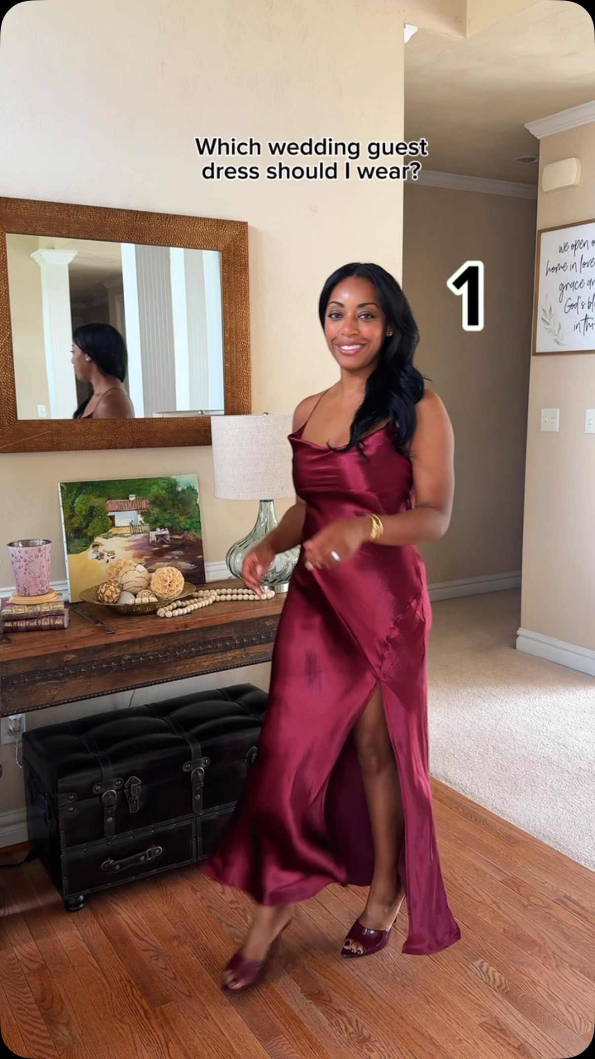 Wedding guest season 💍✨ Help me choose—which dress are you wearing: 1, 2, or 3? 👗, I have a favorite, but I need to know if we’re all on the same page 😂 Drop your pick below! 👇🏽, #macysstylecrew 