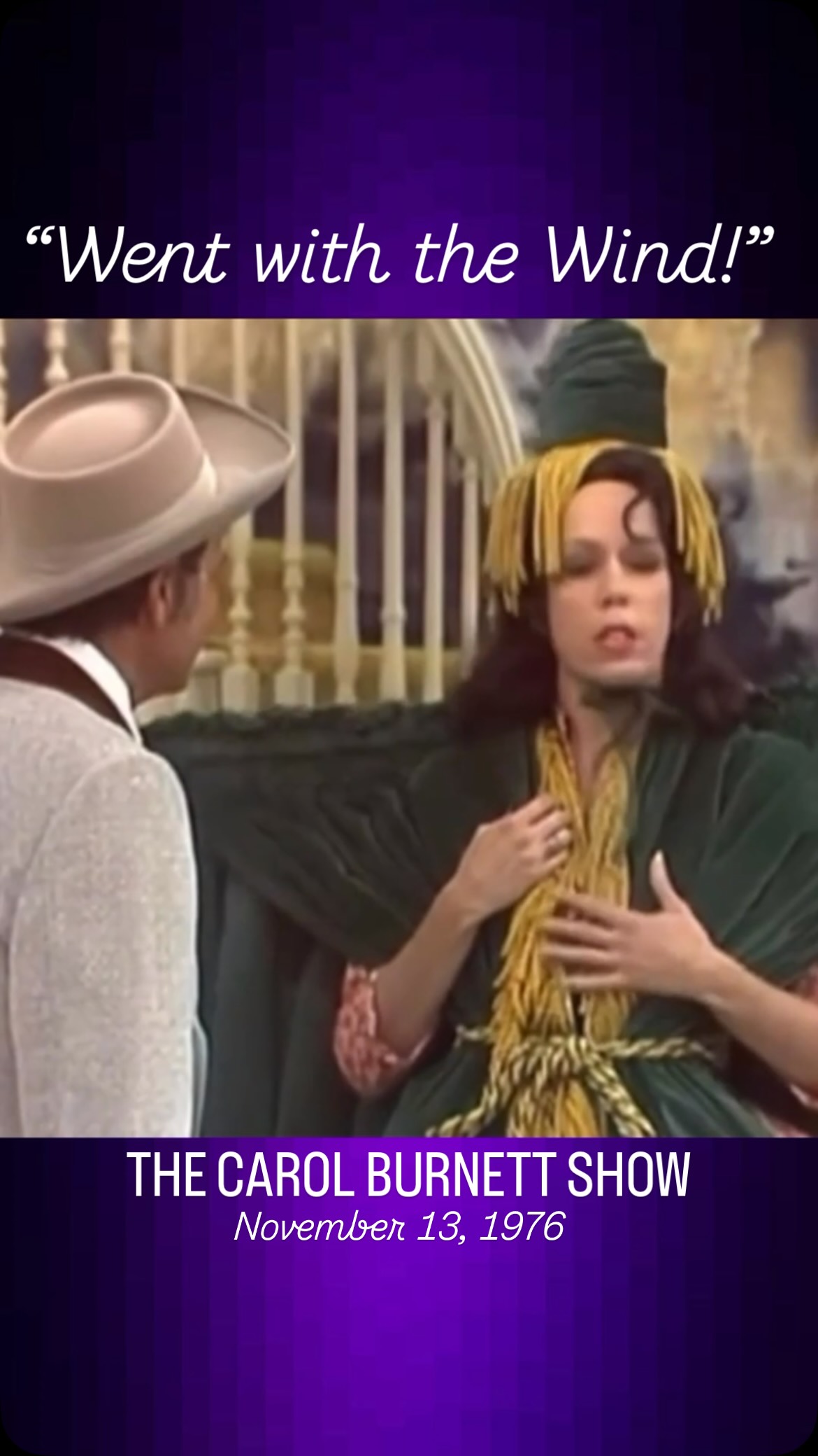 carol burnett green curtain dress Burnett's 