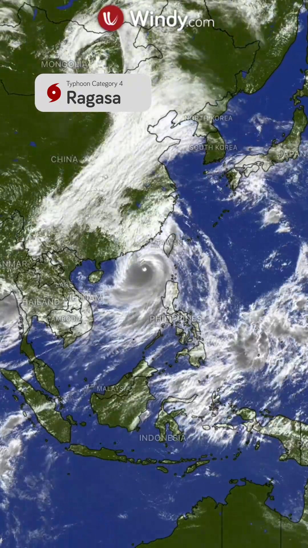 🌪️ Category 5 Super Typhoon RAGASA-25 (Nando) remains the strongest ...